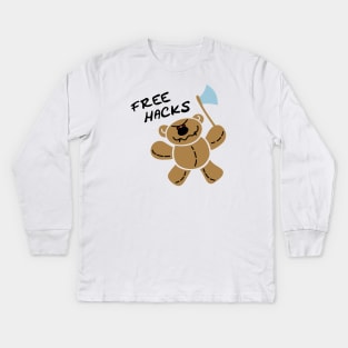 Free Hacks Kids Long Sleeve T-Shirt